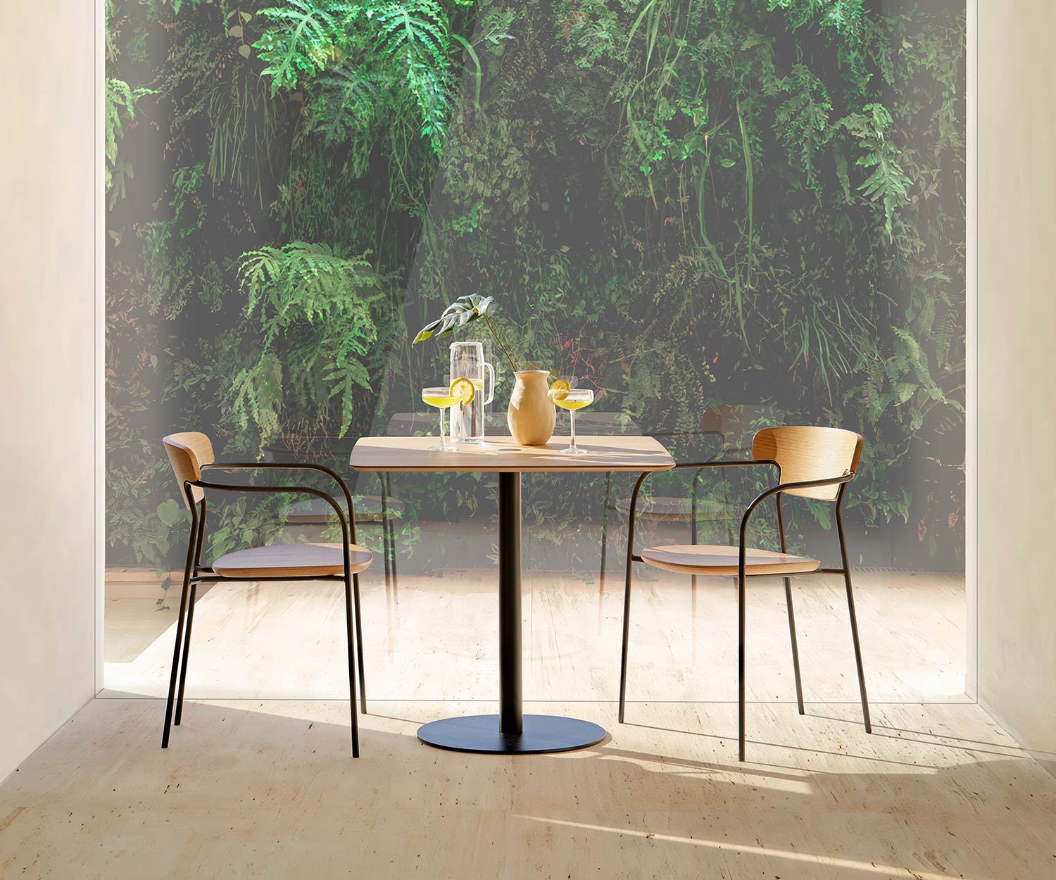 Punt Chaise en bois de pécan Punt Chaise en bois de pécan