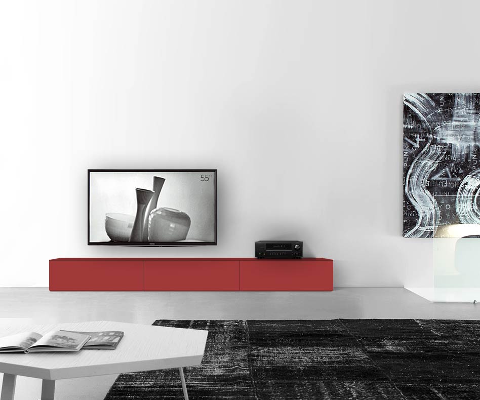 /Design Lowboard sol B270 H35 rouge mat /Design Lowboard sol B270 H35 rouge mat