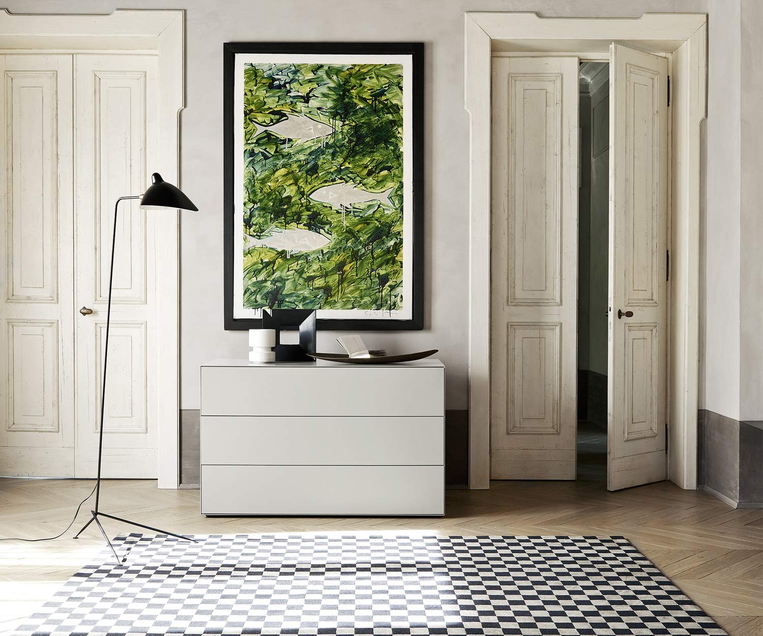 Exclusif Livitalia Commode design Ecletto blanc mat Exclusif Livitalia Commode design Ecletto blanc mat