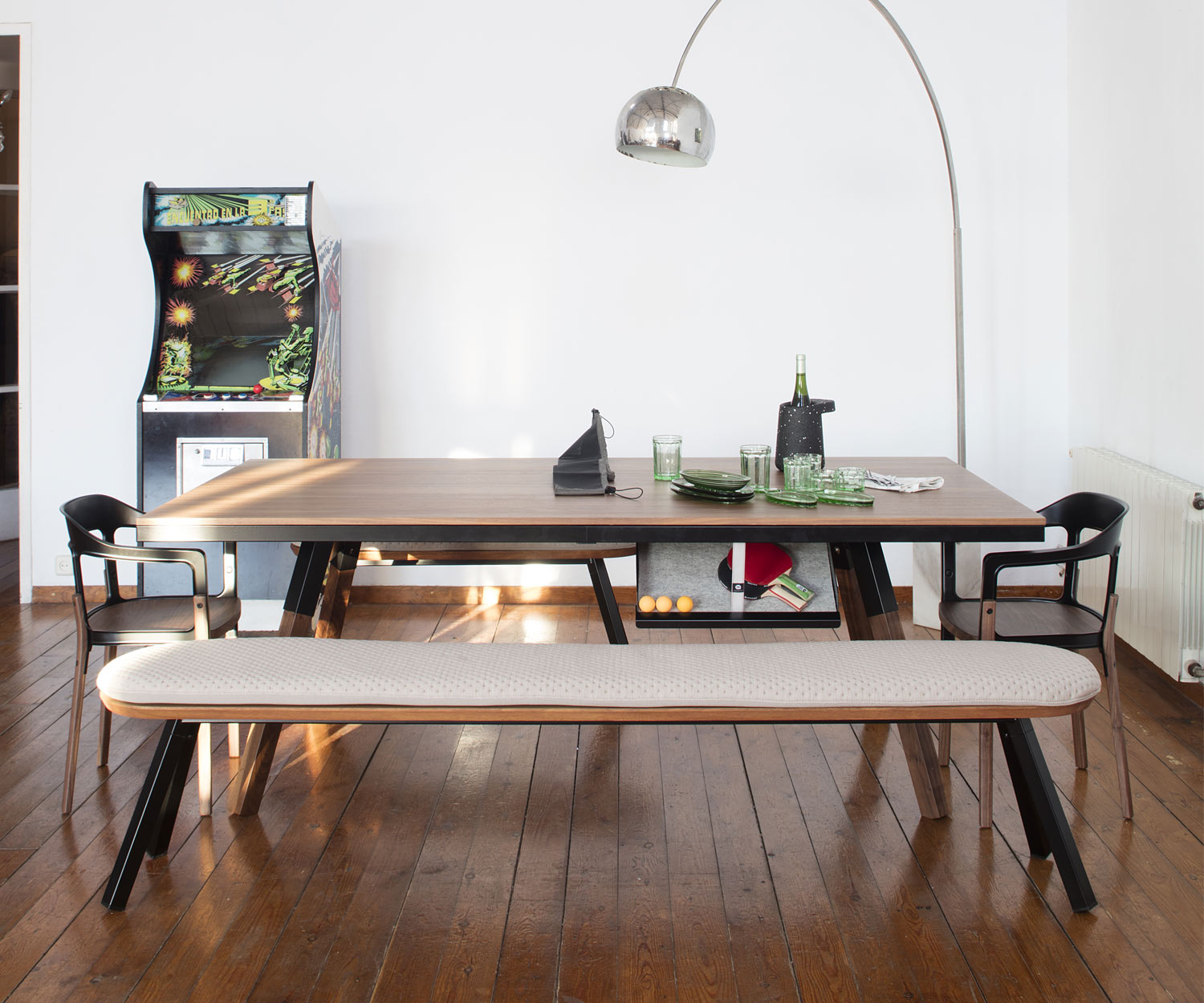 RS Barcelona Table de ping-pong avec plateau en noyer RS Barcelona Table de ping-pong avec plateau en noyer