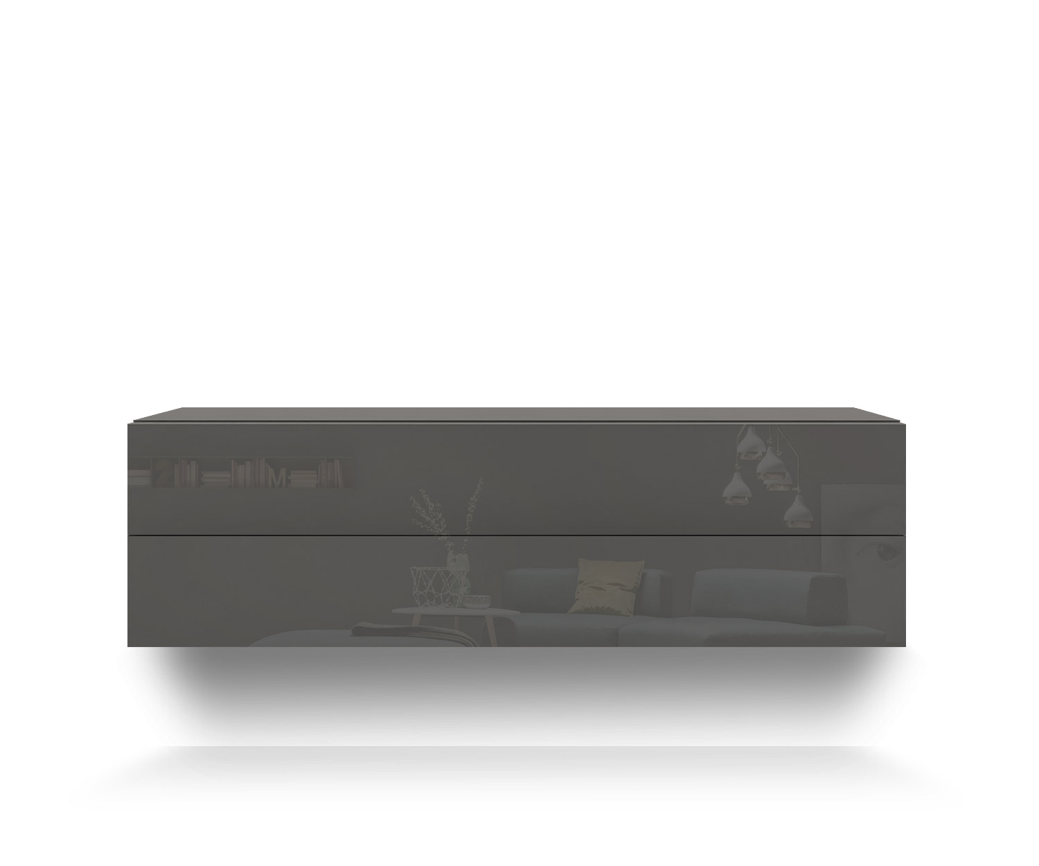 Novamobili Commode suspendue Easy 2er L108 quarz410 Novamobili Commode suspendue Easy 2er L108 quarz410