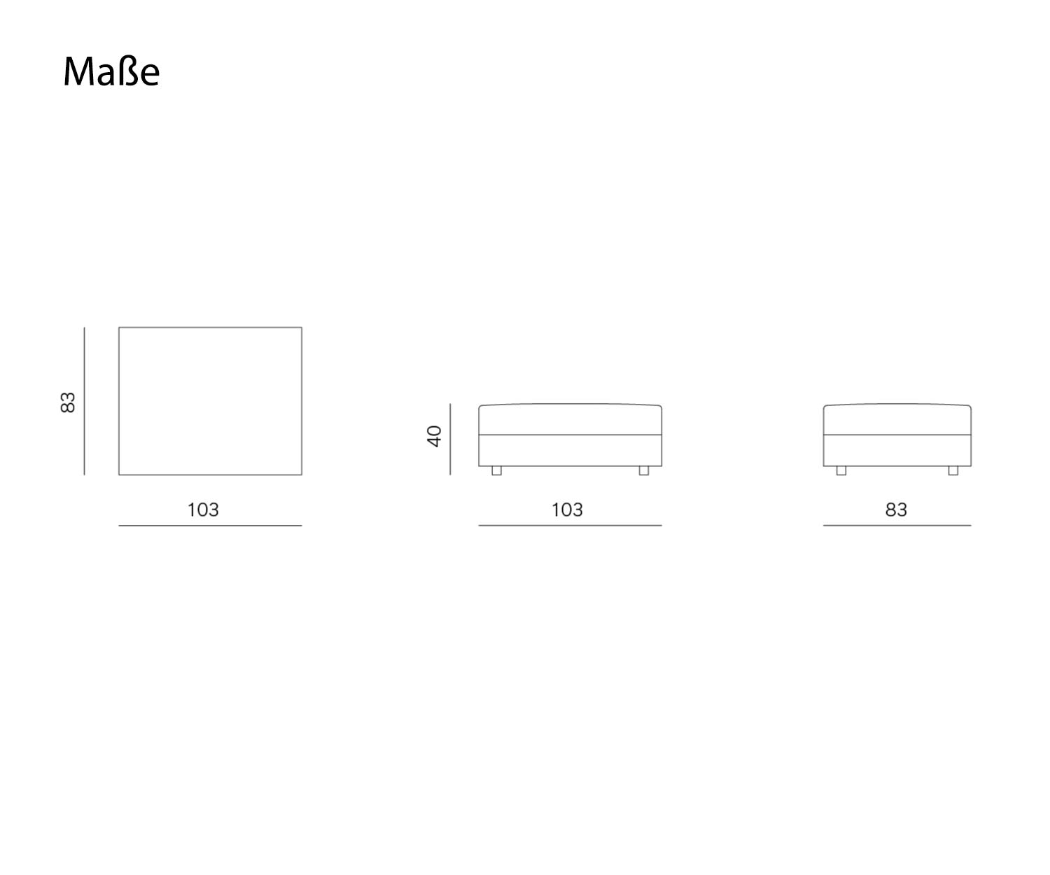 Prostoria Classic Pouf Tabouret Esquisse Dimensions Prostoria Classic Pouf Tabouret Esquisse Dimensions