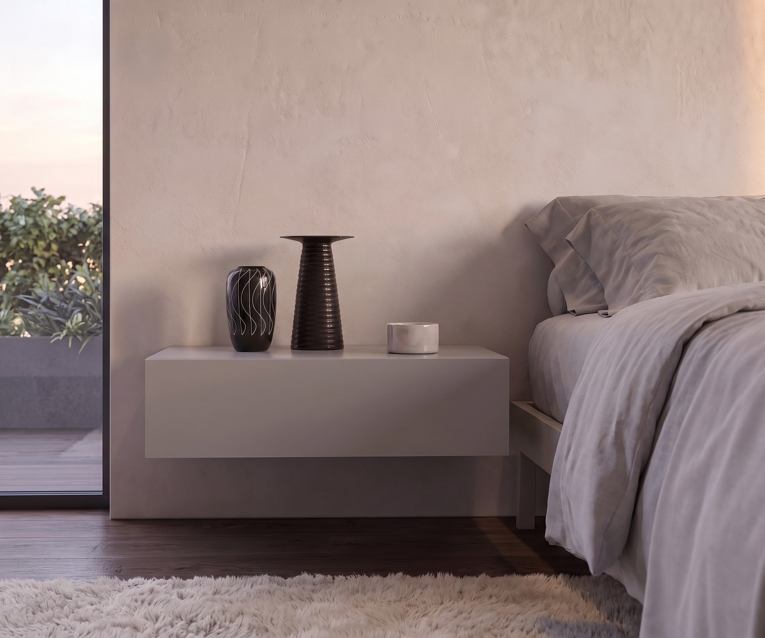 Novamobili Table de nuit Easy 1 tiroir