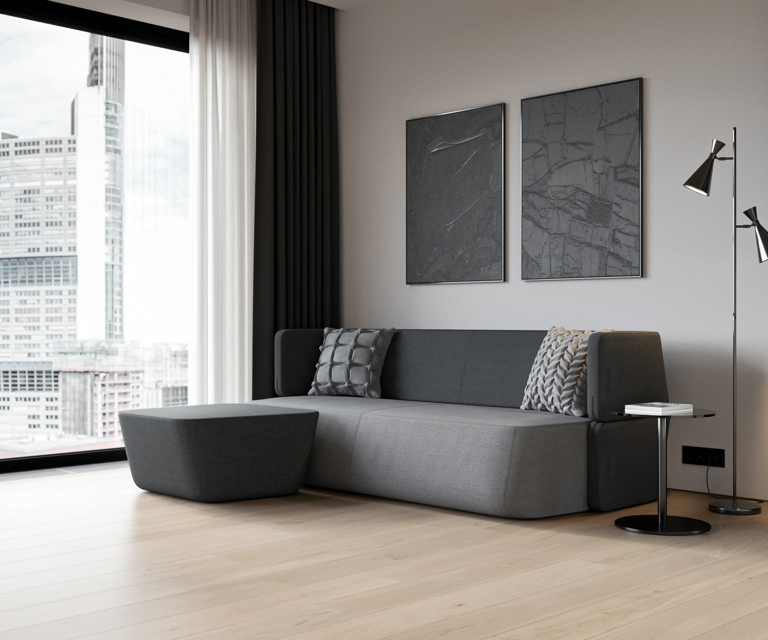 Revolve Image Emotion Canapé latéral avec pouf Revolve Image Emotion Canapé latéral avec pouf