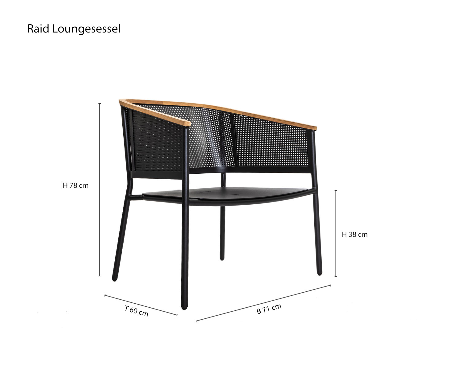 Oasiq Fauteuil de jardin Riad Esquisse Dimensions Dimensions Oasiq Fauteuil de jardin Riad Esquisse Dimensions Dimensions