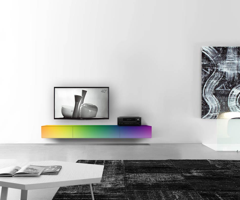 /Design Lowboard mur B210 H25 5 mat RAL