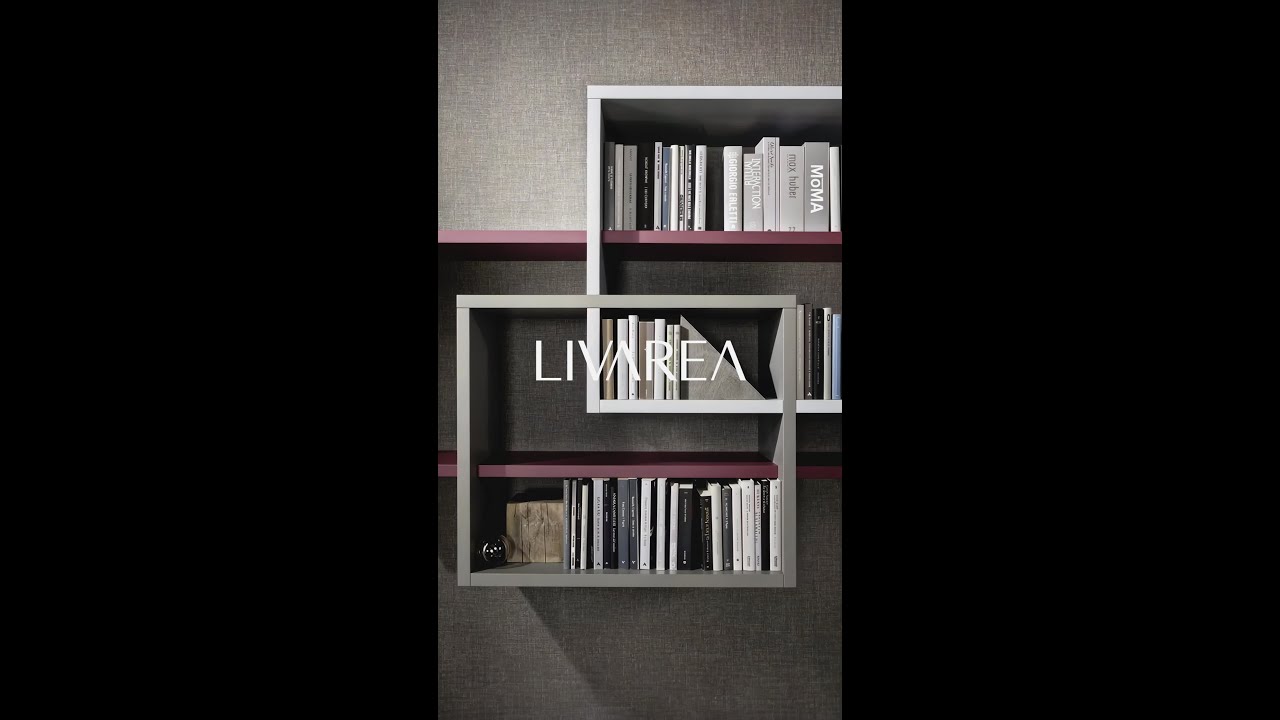 Exclusif Livitalia Meuble-paroi design C59 avec bibliothèque suspendue Exclusif Livitalia Meuble-paroi design C59 avec bibliothèque suspendue