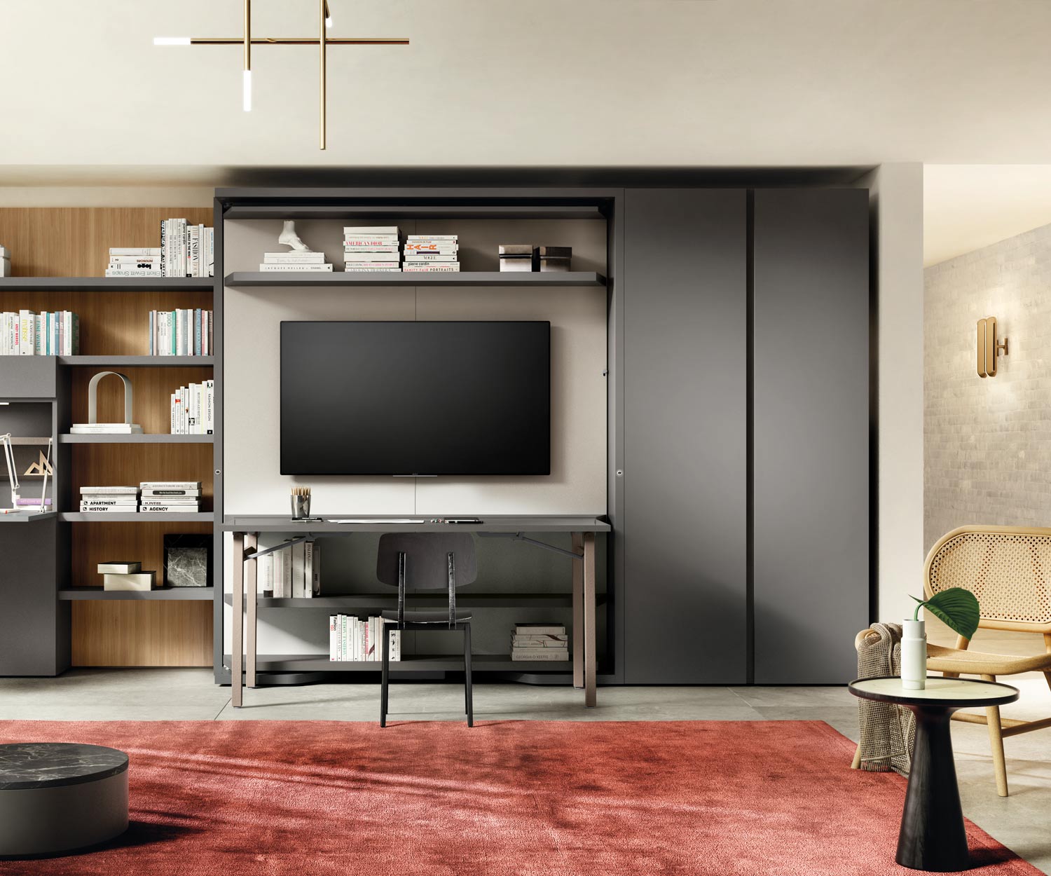 Clei Lits armoires LGM Book + Table Clei Lits armoires LGM Book + Table