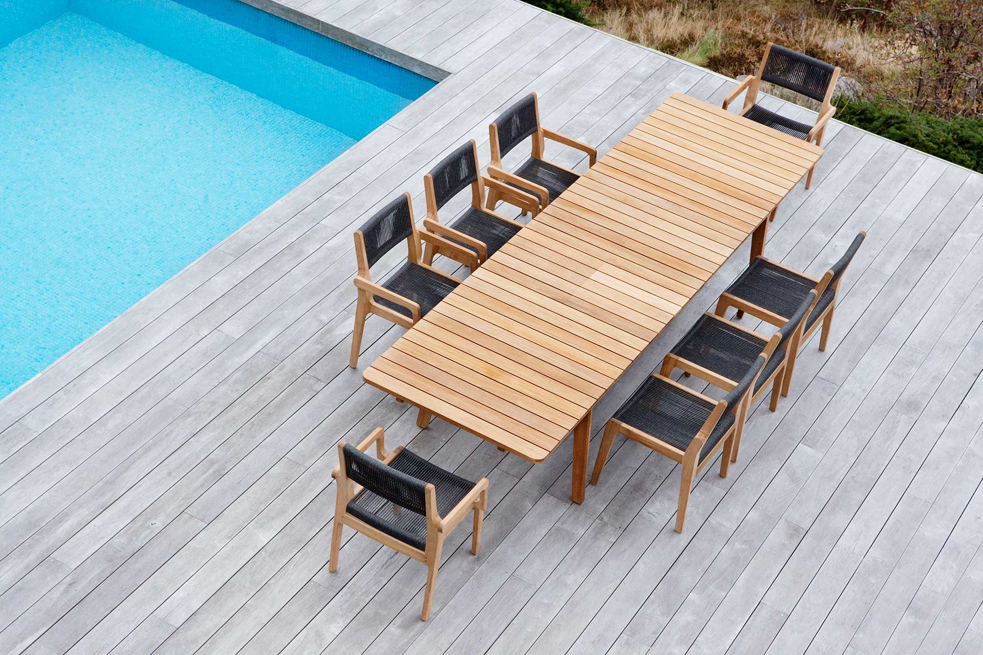 Meubles de terrasse en teck