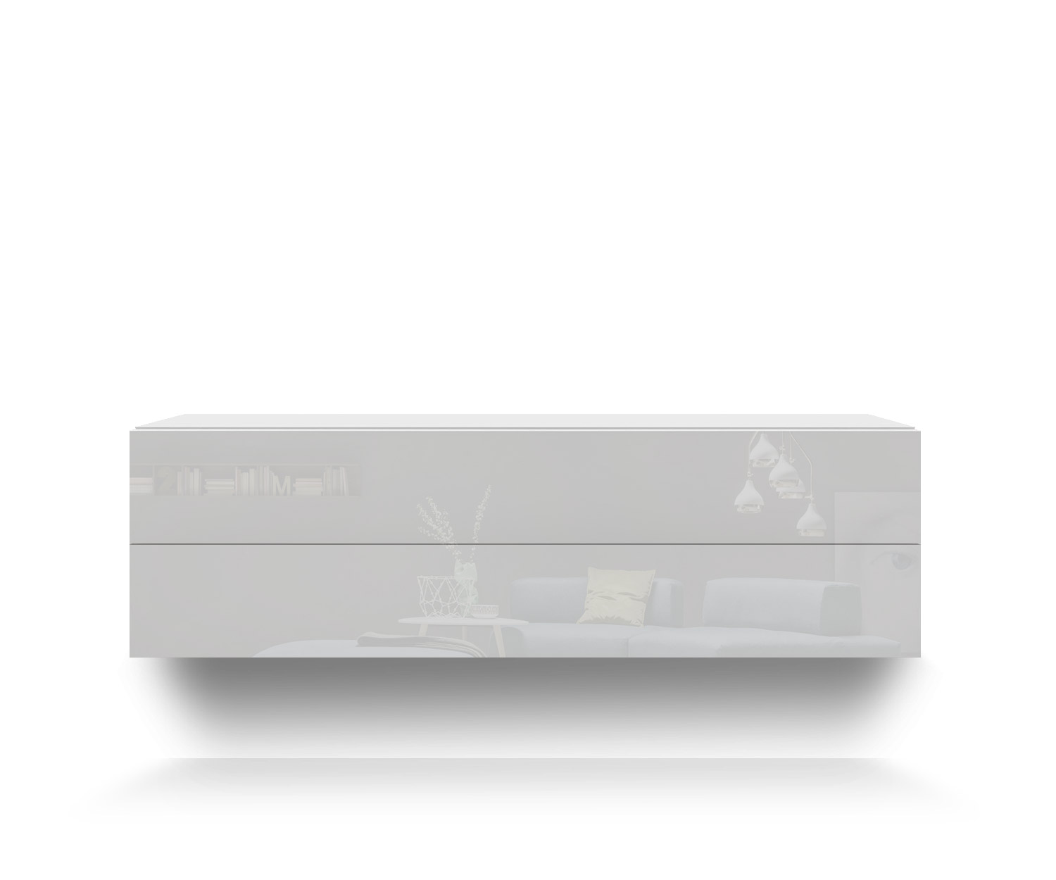 Novamobili Commode suspendue Easy 2er B108 blanc400 Novamobili Commode suspendue Easy 2er B108 blanc400