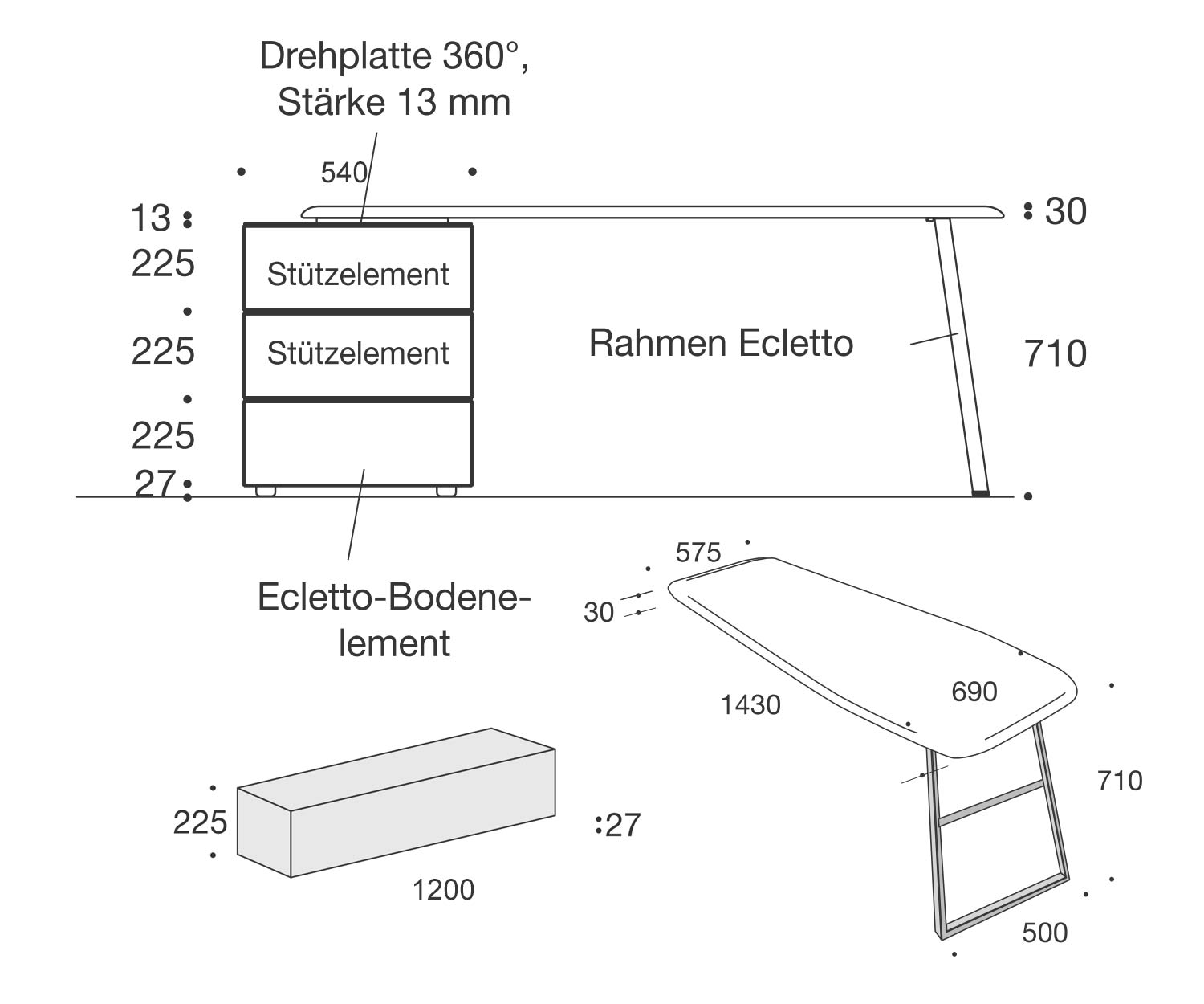 Livitalia Ecletto Design Commode avec coiffeuse Esquisse Dimensions Dimensions Livitalia Ecletto Design Commode avec coiffeuse Esquisse Dimensions Dimensions