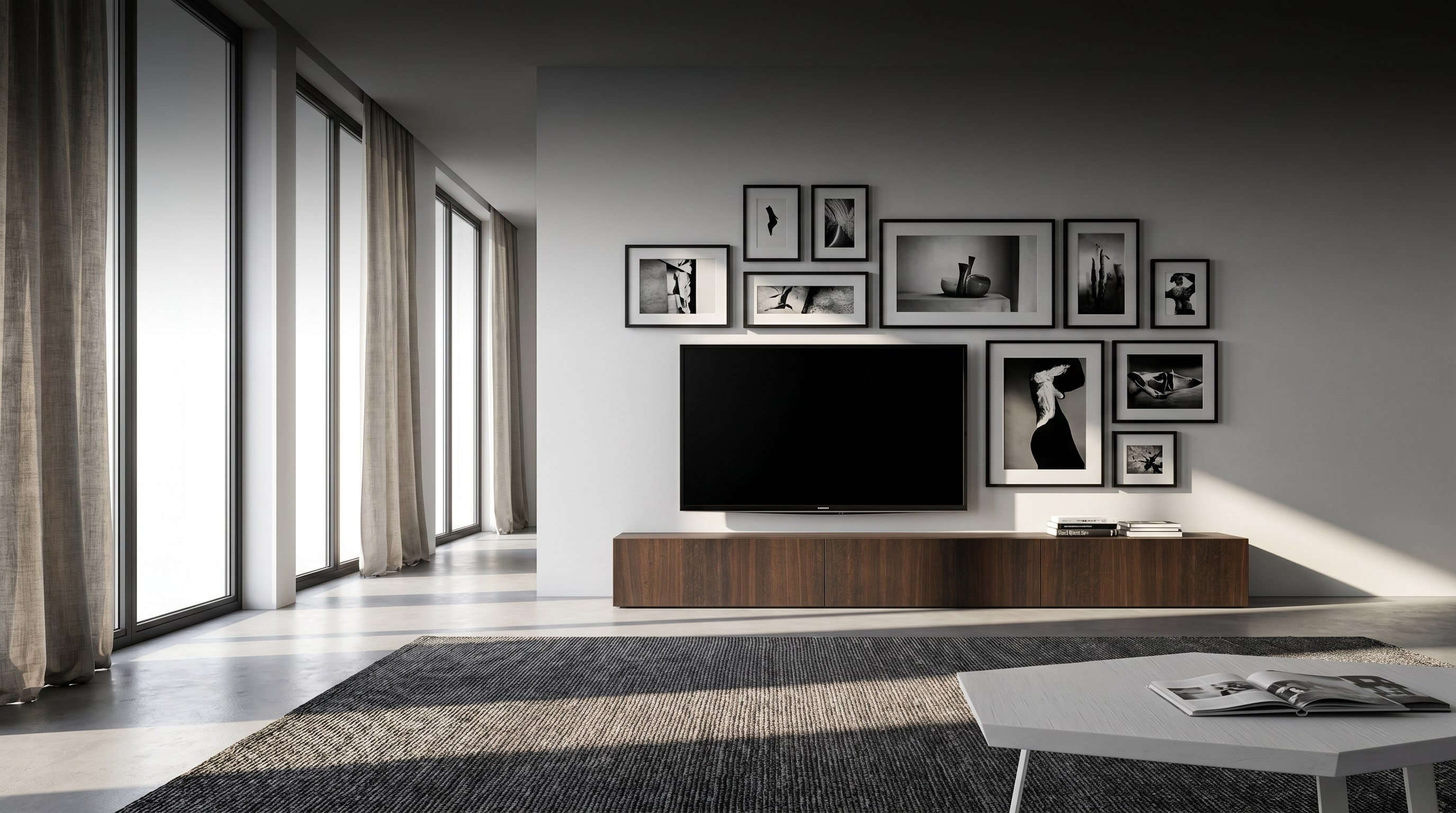 Fernseher in Bilderwand integrieren: Der 3-Zentimeter-Trick Fernseher in Bilderwand integrieren: Der 3-Zentimeter-Trick