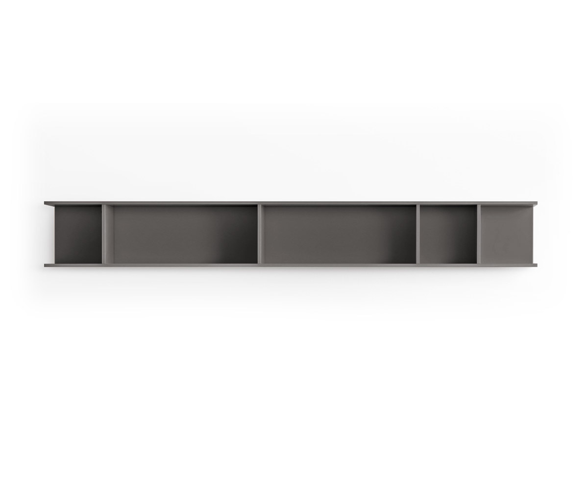 Novamobili Bibliothèque murale Butterfly horizontale matte quartz Novamobili Bibliothèque murale Butterfly horizontale matte quartz