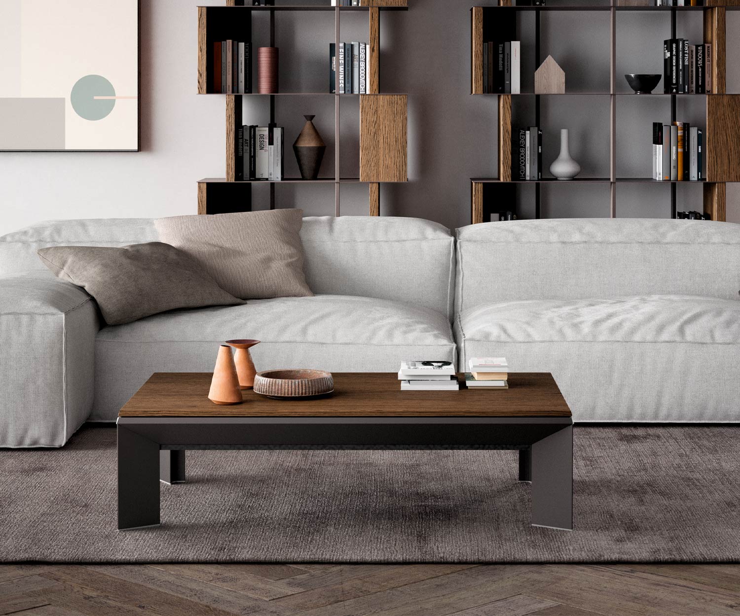 Table basse design multifonctionnelle Metrino Ozzio Italia Table basse design multifonctionnelle Metrino Ozzio Italia