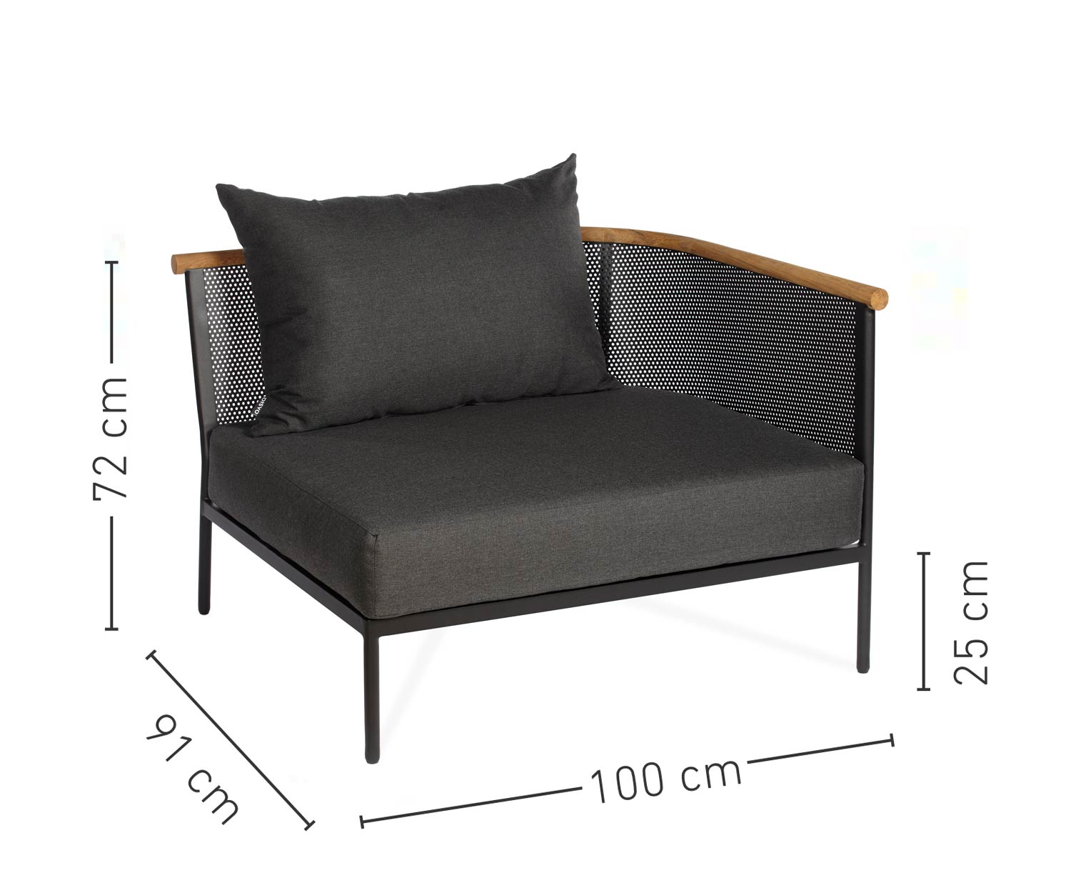 Canapé d'angle 1 place de la collection Oasiq Outdoor Canapé d'angle 1 place de la collection Oasiq Outdoor