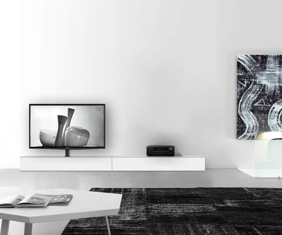 Table basse design Configurateur avec support TV au sol Largeur 300 25,5 45 gauche blanc mat Table basse design Configurateur avec support TV au sol Largeur 300 25,5 45 gauche blanc mat