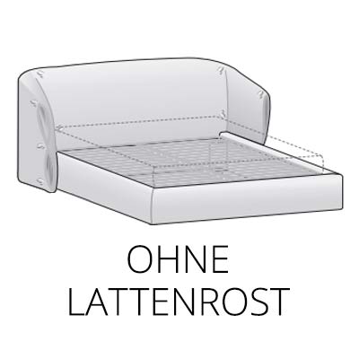 ohne Lattenrost/Bettkasten