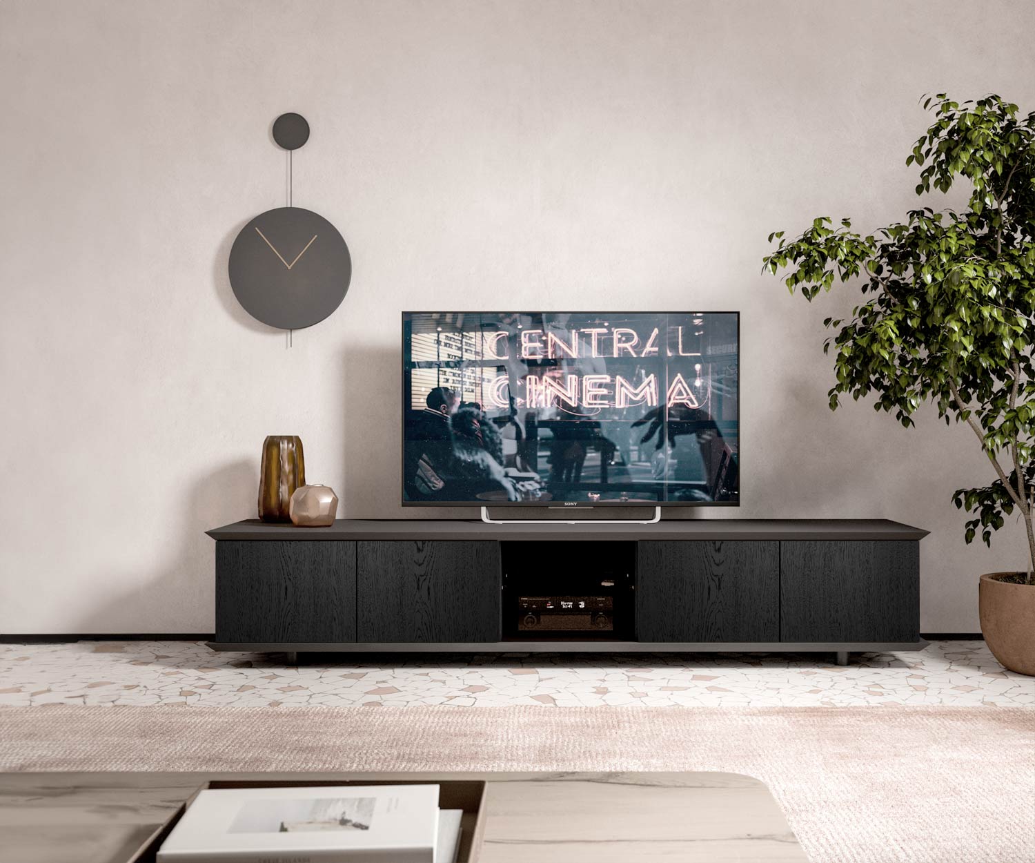 Brera TV Lowboard X309 esquisse Brera TV Lowboard X309 esquisse