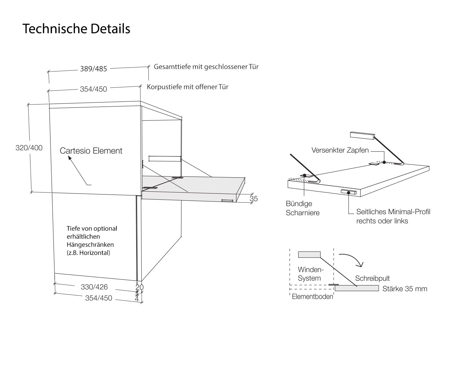 Livitalia Armoire suspendue Cartesio avec bureau Dimensions Esquisse Livitalia Armoire suspendue Cartesio avec bureau Dimensions Esquisse
