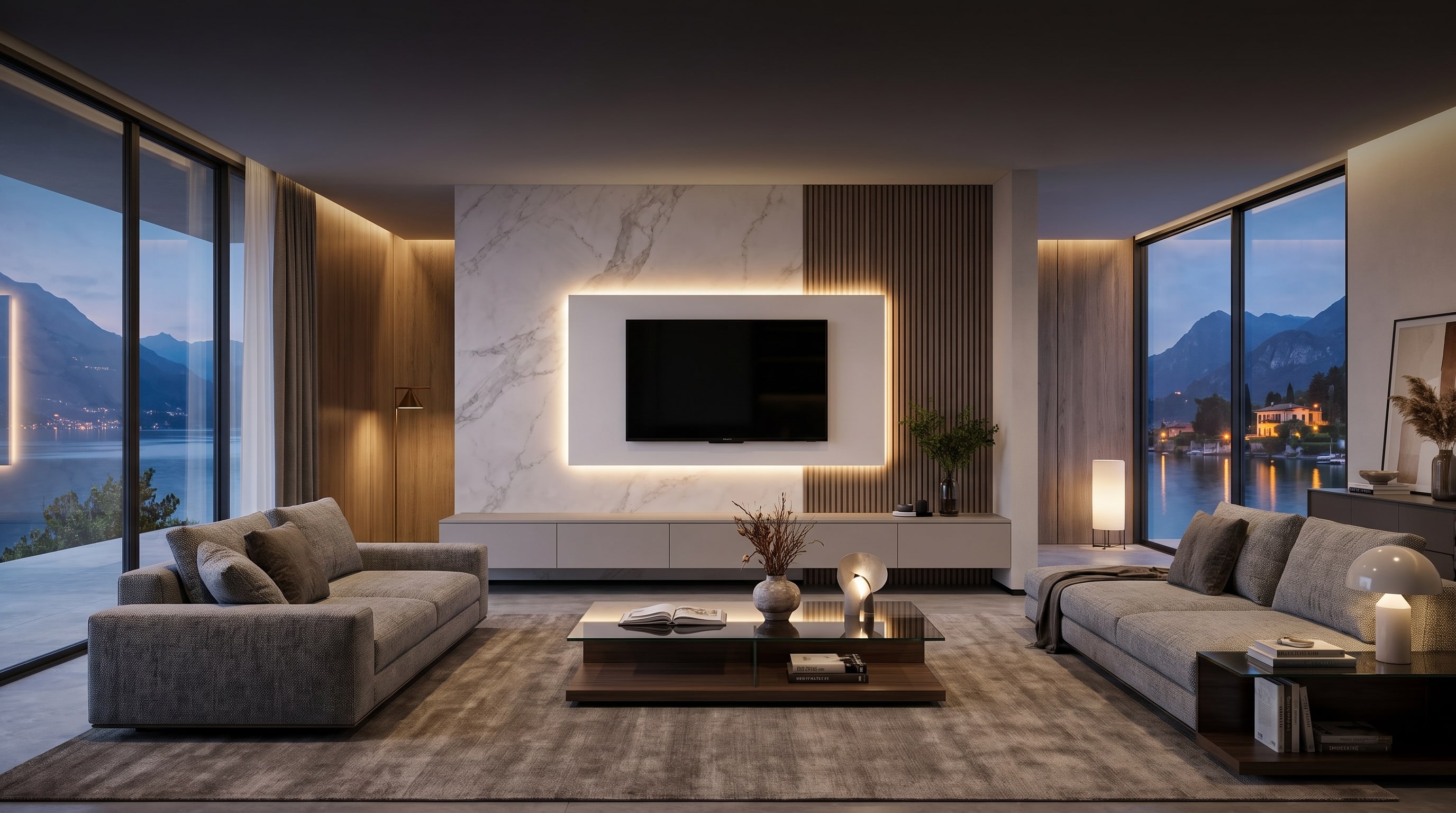 Panneaux acoustiques LED : 9 idées pour transformer votre mur TV avec un éclairage indirect