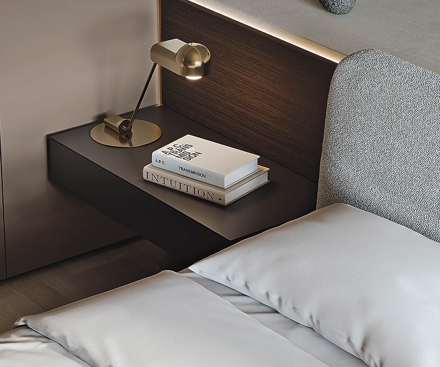 Livitalia Table de nuit Ecletto 1 tiroir