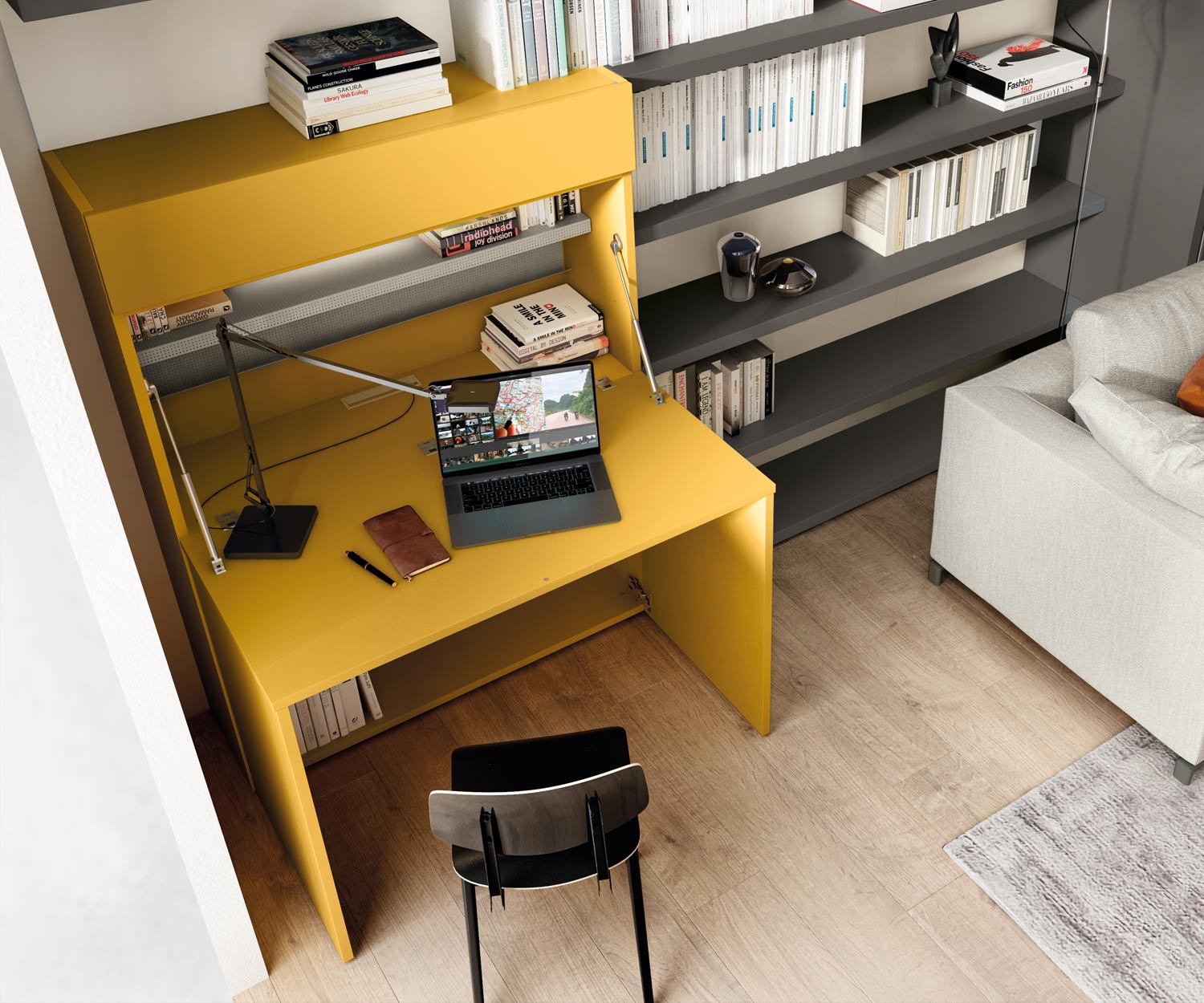 Clei Homeoffice Highboard avec bureau intégré Clei Homeoffice Highboard avec bureau intégré