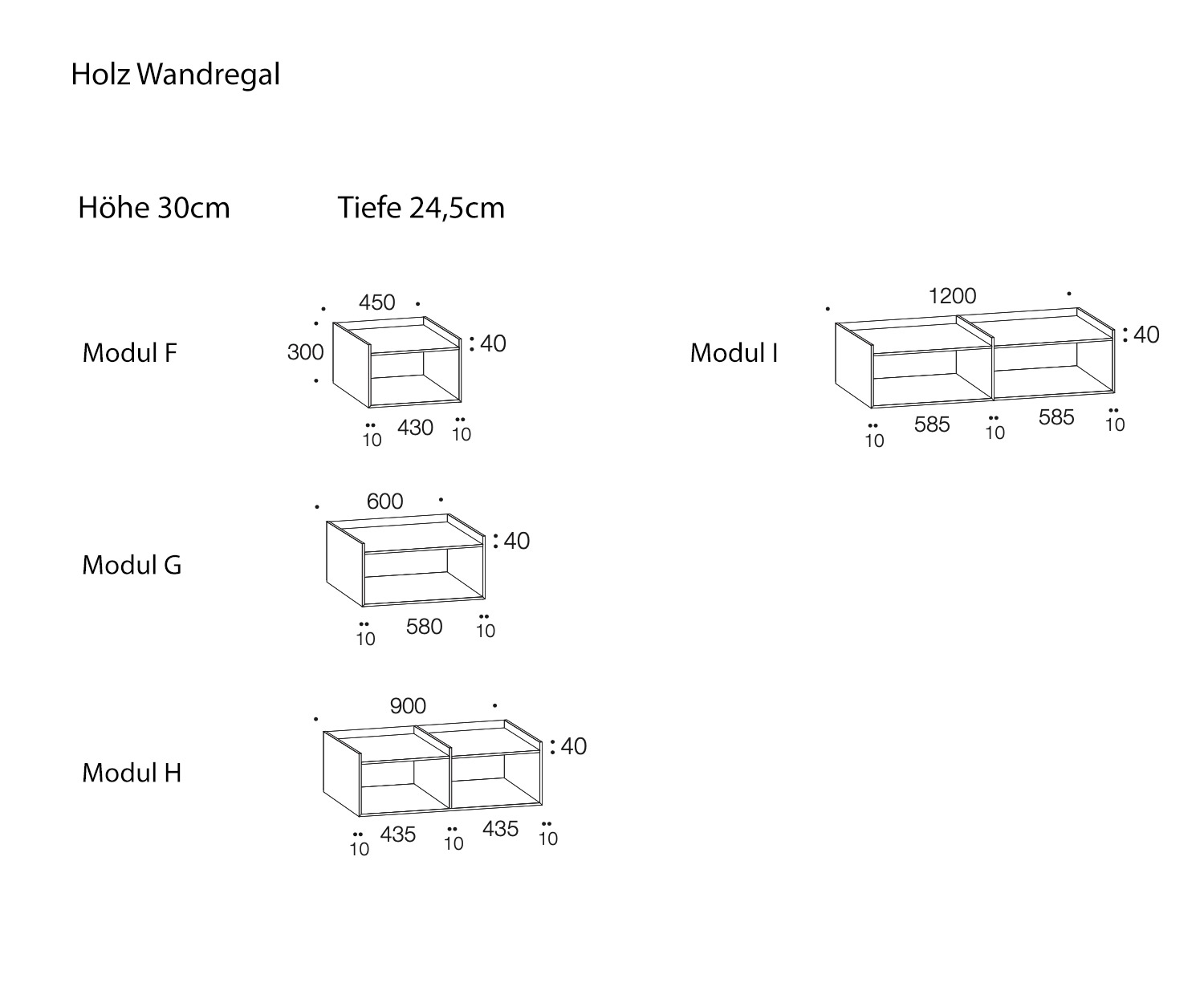 Étagère design pour le mur de Livitalia Esquisse Dimensions Étagère design pour le mur de Livitalia Esquisse Dimensions