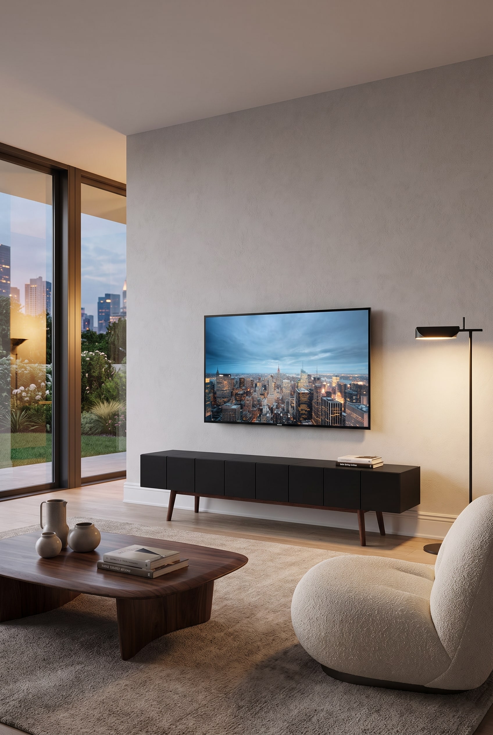 5 L&ouml;sungen, Kabel am TV-M&ouml;bel im Wohnzimmer zu verstecken &mdash; L&ouml;sung 4: Die Sockelleisten-F&uuml;hrung &ndash; Ein versteckter Umweg f&uuml;r alle Leitungen