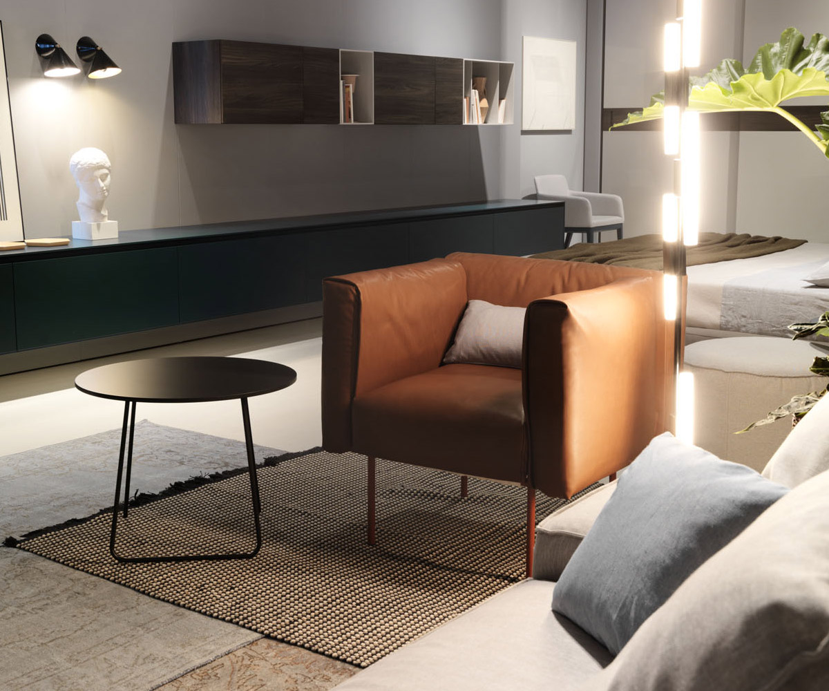 Table basse Orbis de haute qualité Novamobili Noir mat Table basse Orbis de haute qualité Novamobili Noir mat