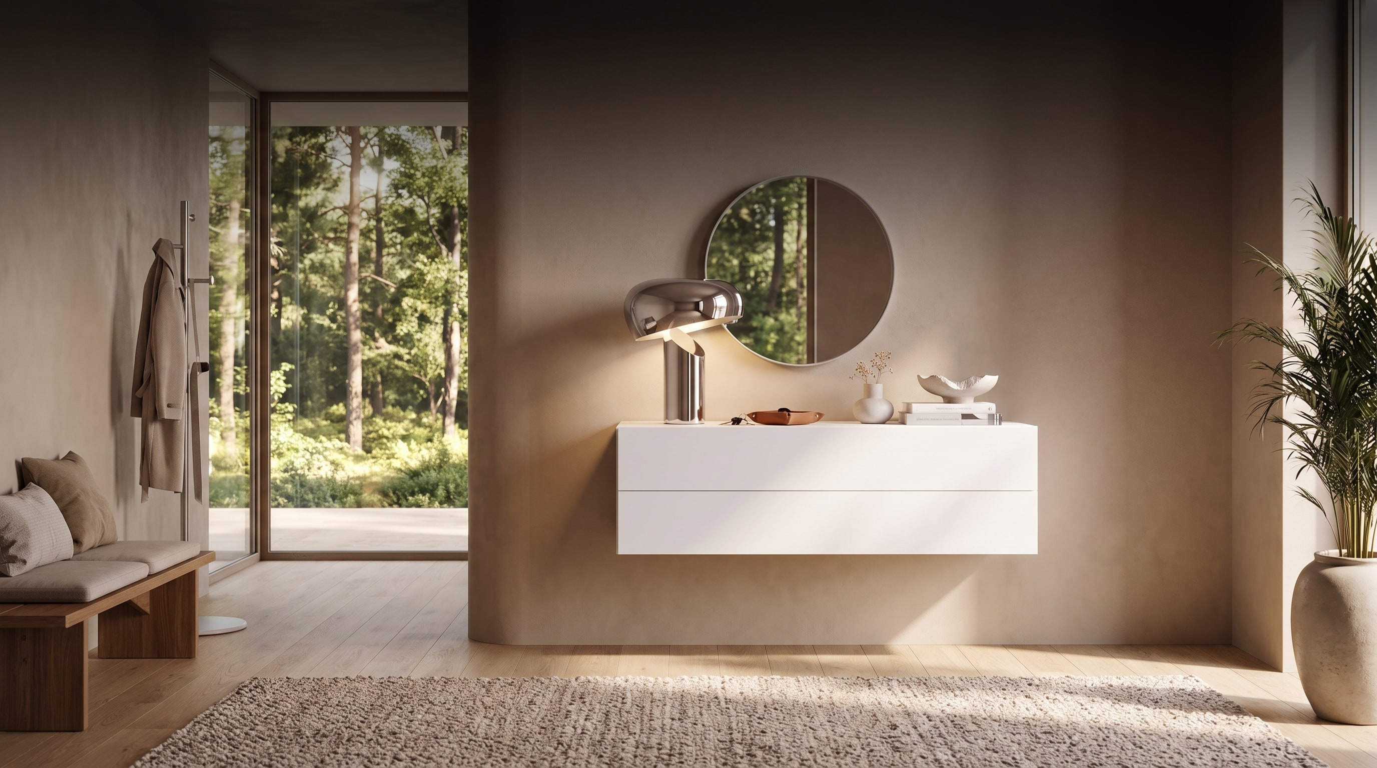 Élégance suspendue: 4 idées de style ingénieuses pour la commode