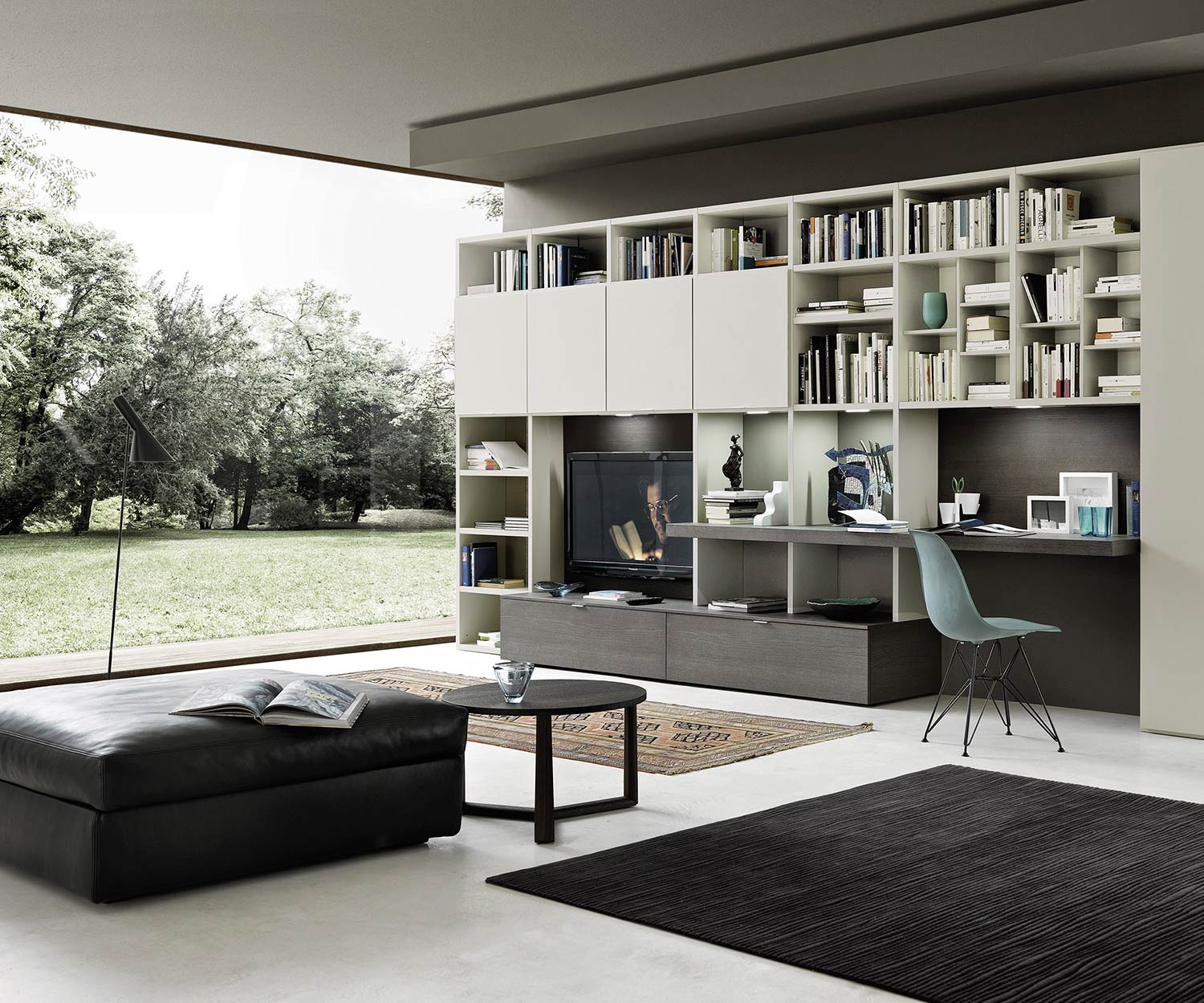 Livitalia Table basse design chêne brun Madeira Livitalia Table basse design chêne brun Madeira