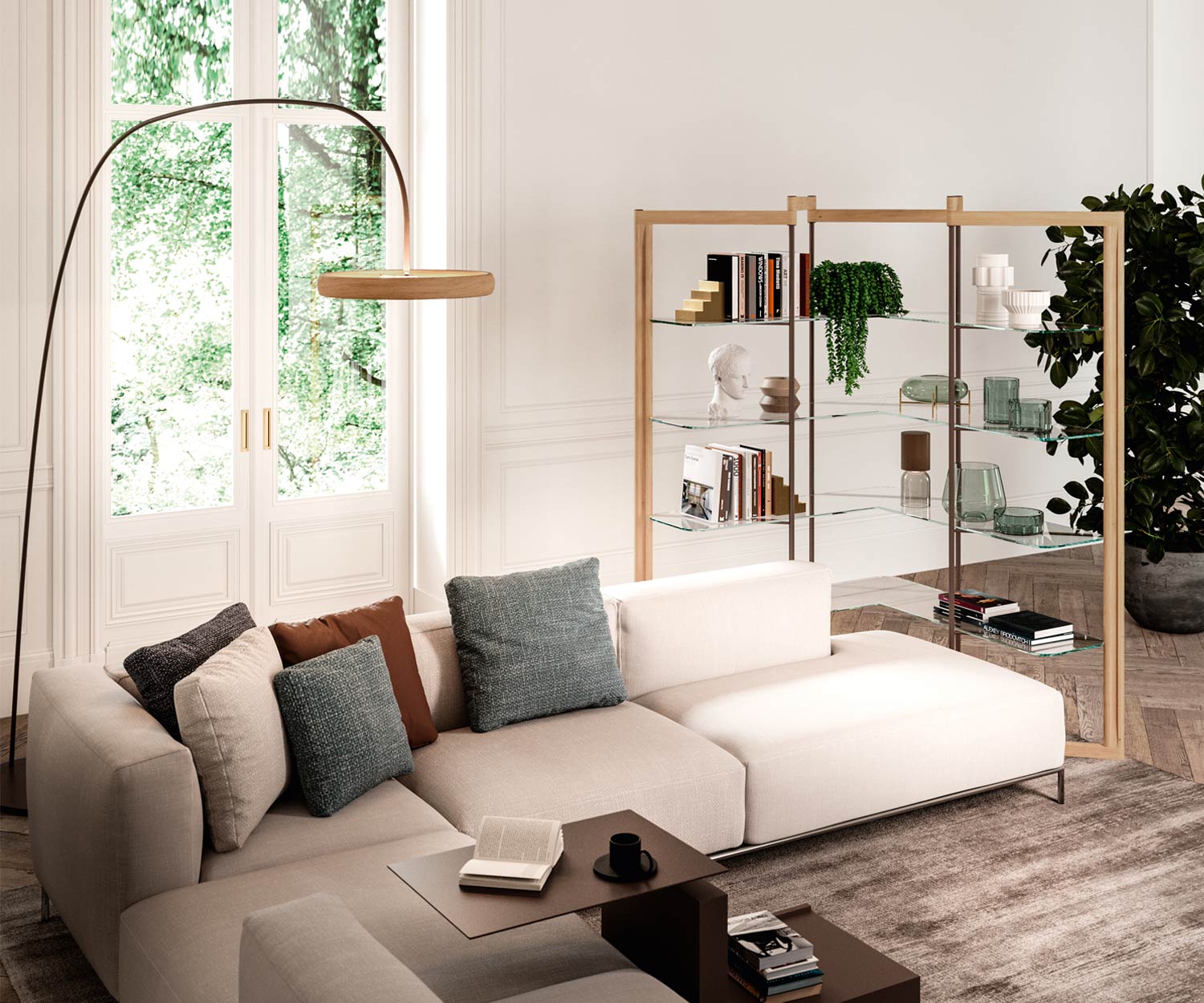 Étagère d'angle design peut être placée dans un coin Étagère d'angle design peut être placée dans un coin