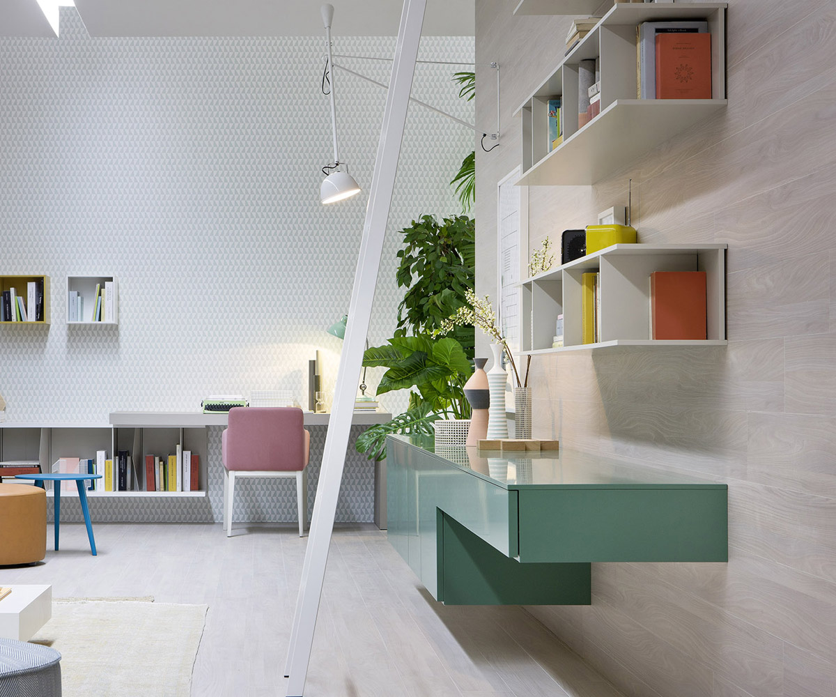 Novamobili Bibliothèque murale Butterfly Horizontal blanc Novamobili Bibliothèque murale Butterfly Horizontal blanc