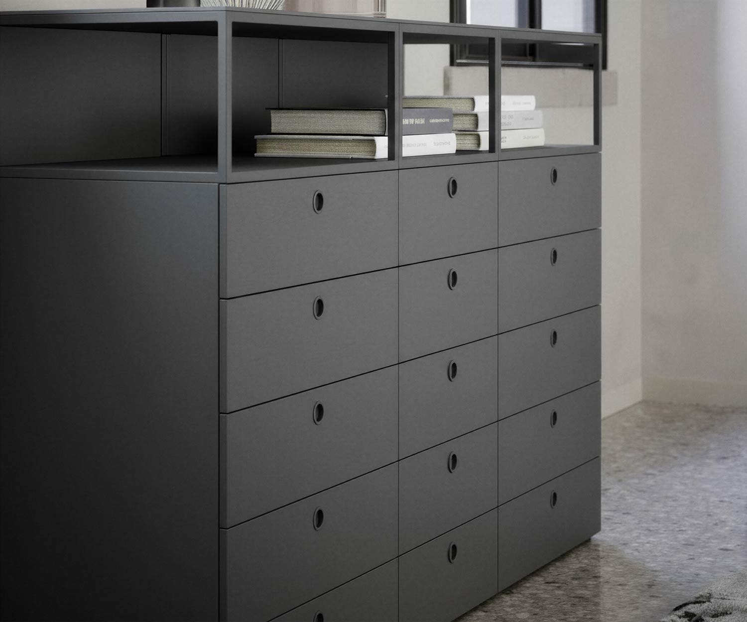 Novamobili Commode haute Square Novamobili Commode haute Square