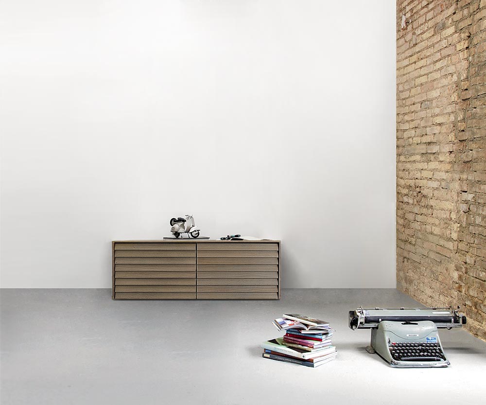 Punt Sussex Sideboard Fond B119 Chêne Gris Siena Punt Sussex Sideboard Fond B119 Chêne Gris Siena