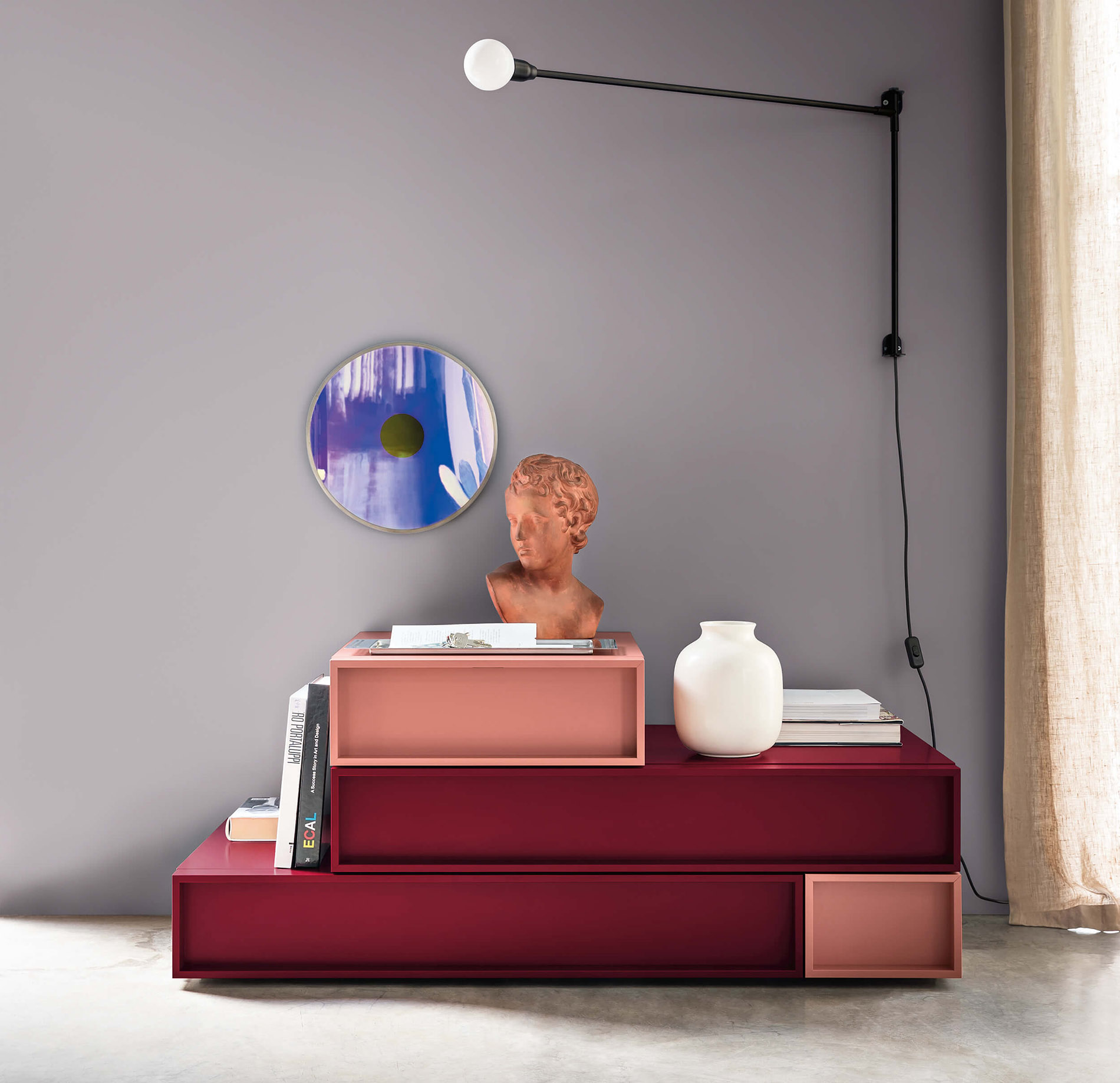 Commode Cube rouge Commode Cube rouge
