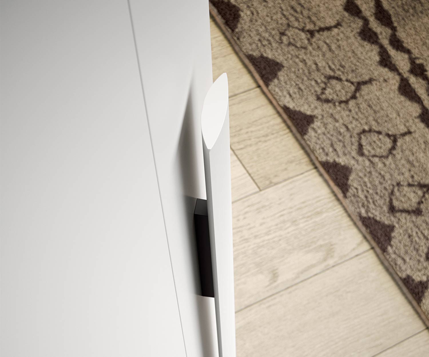 Moderne Novamobili Design Armoire Alfa Curvo en détail Poignée Asse Moderne Novamobili Design Armoire Alfa Curvo en détail Poignée Asse