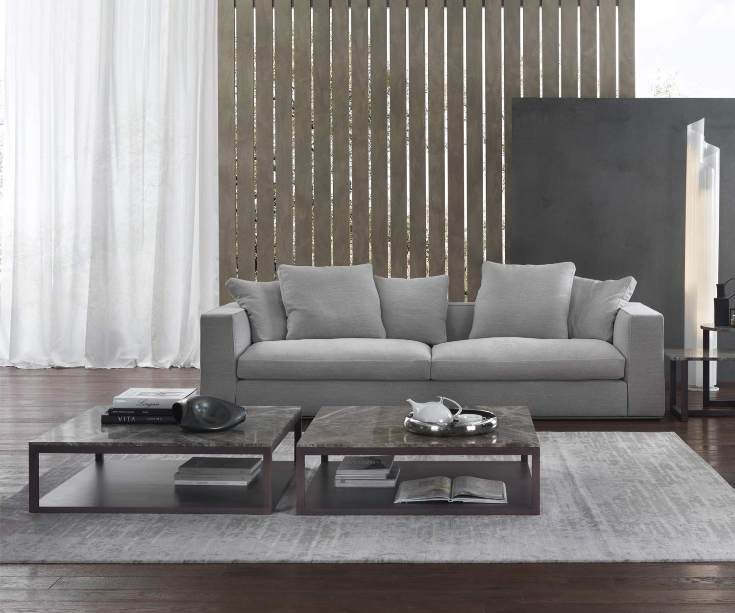 Exclusif Giulio Marelli Design table basse Stone L 95x95 marbre de Carrare plateau de table Exclusif Giulio Marelli Design table basse Stone L 95x95 marbre de Carrare plateau de table